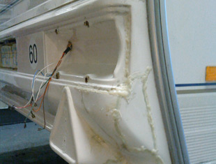 Caravan Rear repairs from SH Caravans